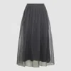 Brunello Cucinelli Skirts Blacks And Greys