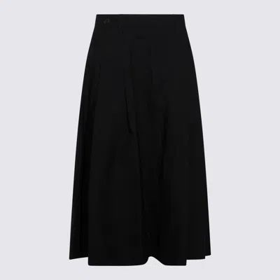 Brunello Cucinelli Button Flared Skirt In Black