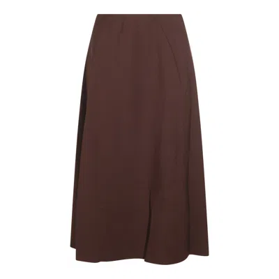 Brunello Cucinelli Skirts Blue And Green In Brown