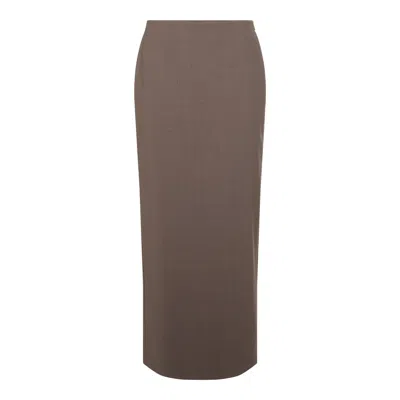 Brunello Cucinelli Skirts Brown In Animal Print