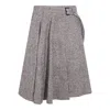 Brunello Cucinelli Kilt Skirt In Brown