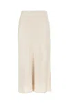 Brunello Cucinelli Pencil Skirt In Chalk