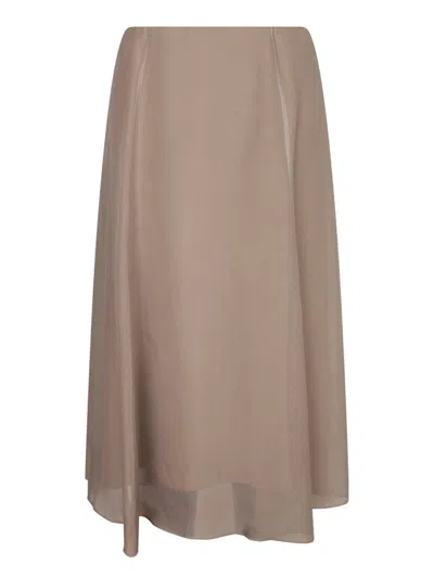Brunello Cucinelli Skirts In Brown