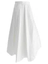 Brunello Cucinelli Bubble Hem Skirt In White