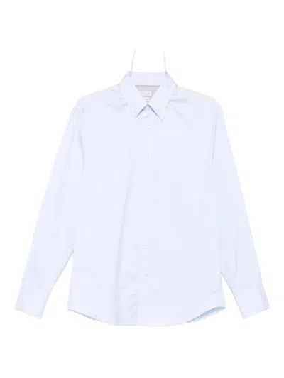 BRUNELLO CUCINELLI SKY BLUE COTTON SHIRT