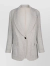 Brunello Cucinelli Intertwined Linen-blend Blazer