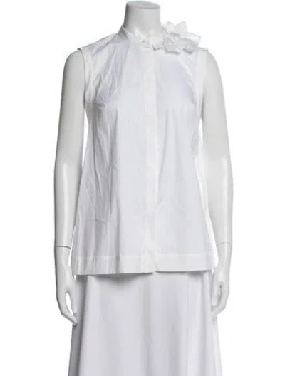 Pre-owned Brunello Cucinelli Sleeveless Blouse In Neutrals