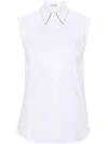 Brunello Cucinelli Stretch-cotton Poplin Monili Shirt In White