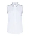 Brunello Cucinelli Stretch-cotton Poplin Monili Shirt In White