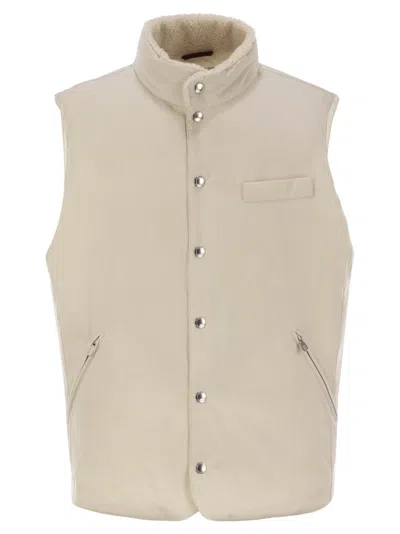 BRUNELLO CUCINELLI BRUNELLO CUCINELLI SLEEVELESS PADDED JACKET