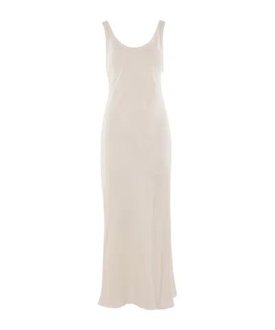Brunello Cucinelli Sleeveless Dress In White
