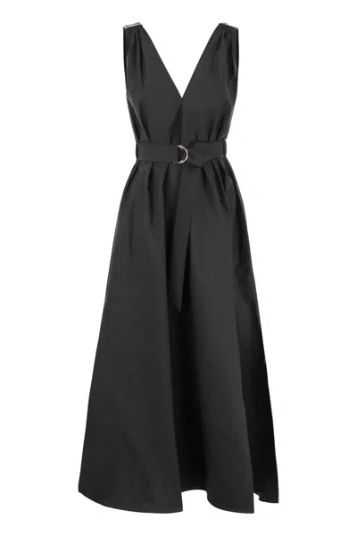 BRUNELLO CUCINELLI BRUNELLO CUCINELLI SLEEVELESS DRESS WITH MONILE