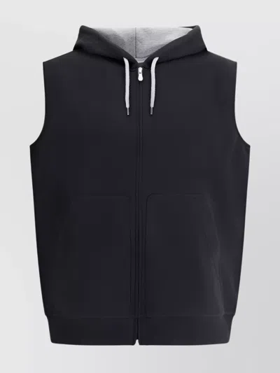 Brunello Cucinelli Sweatshirt Vest In Black