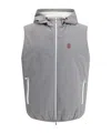 Brunello Cucinelli Functional And Stylish Quilted Waterproof Vest In Gray