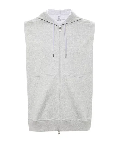 BRUNELLO CUCINELLI SLEEVELESS HOODIE