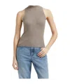 Brunello Cucinelli Sleeveless Knitted Vest In Gray