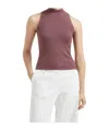 Brunello Cucinelli Sleeveless Knitted Vest In Purple