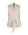 Brunello Cucinelli Women's Down Sleeveless Jacket In Nude