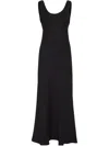 Brunello Cucinelli Fluid Twill Tank Dress In Black