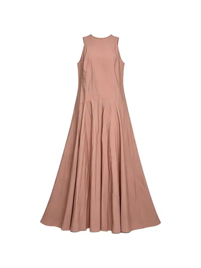 Brunello Cucinelli Sleeveless Maxi Dress In Pink
