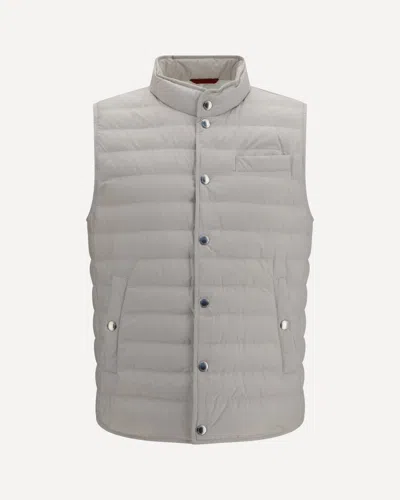 Brunello Cucinelli Sleeveless Padded Gilet In Animal Print