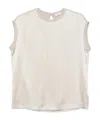 Brunello Cucinelli Sleeveless Round-neck Top In Neutral