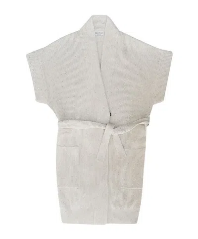 Brunello Cucinelli Sleeveless Sweater In White