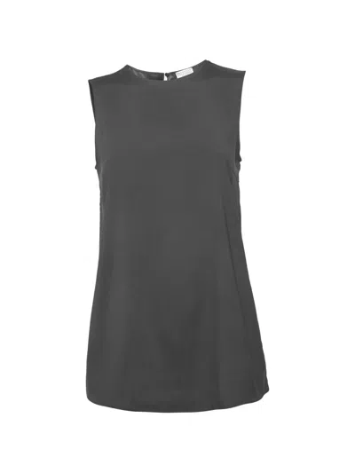 Pre-owned Brunello Cucinelli Sleeveless Top In Gray