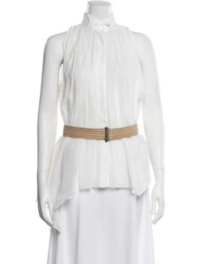 Pre-owned Brunello Cucinelli Sleeveless Top In Neutral