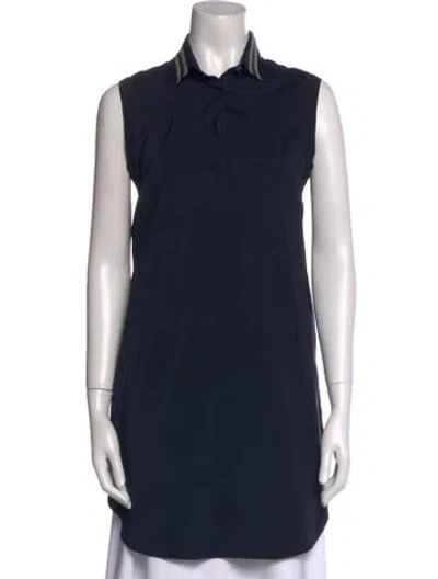 Pre-owned Brunello Cucinelli Sleeveless Tunic In Blue