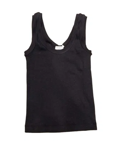 Brunello Cucinelli Sleeveless Vest In Black