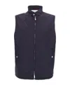 Brunello Cucinelli Water Resistant Nylon Vest In Blue