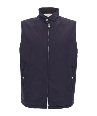 BRUNELLO CUCINELLI BRUNELLO CUCINELLI HIGH-NECK ZIPPED GILET