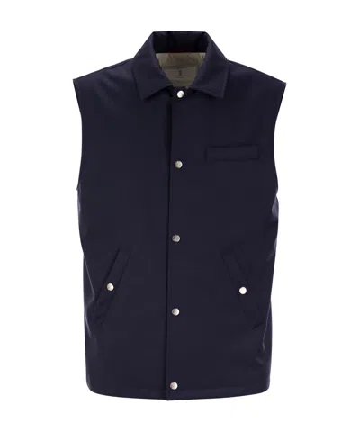 Brunello Cucinelli Sleeveless Vest In Black