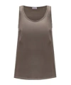 Brunello Cucinelli Sleeveless Vest In Brown