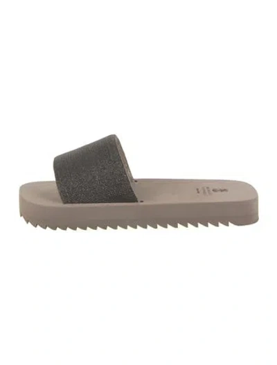 Pre-owned Brunello Cucinelli Slides In Neutrals