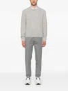 Brunello Cucinelli Silk And Alpaca Wool Sweater In Grau