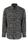 Brunello Cucinelli Man Shirt Charcoal Size Xxl Cotton In Gray