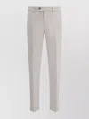 Brunello Cucinelli Slim Fit Cotton Trousers With Welt Pockets