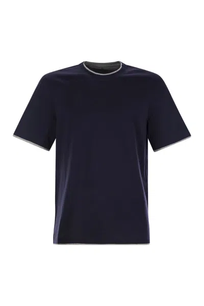 BRUNELLO CUCINELLI BRUNELLO CUCINELLI SLIM FIT CREW-NECK T-SHIRT IN LIGHTWEIGHT COTTON JERSEY