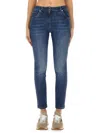 Brunello Cucinelli Women Slim Fit Denim Pants In Blue