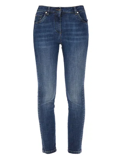 Brunello Cucinelli Slim Fit Denim Pants In Blue