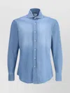 Brunello Cucinelli Denim Shirt In Blue