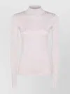 Brunello Cucinelli Slim Fit High Neck Knitwear In Pink