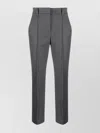 Brunello Cucinelli Tailored Dark Gray Trousers With High Waist Design In Gray