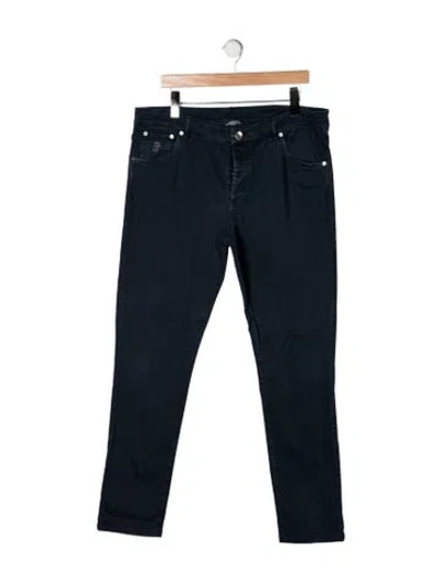 Pre-owned Brunello Cucinelli Slim Fit Jeans In Black