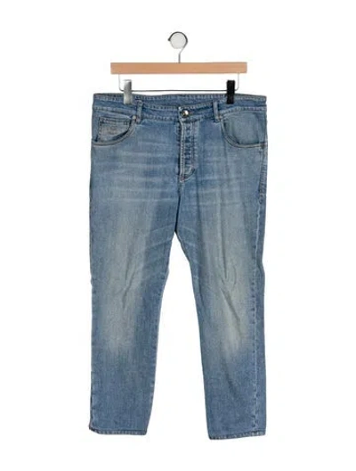 Pre-owned Brunello Cucinelli Slim Fit Jeans In Blue