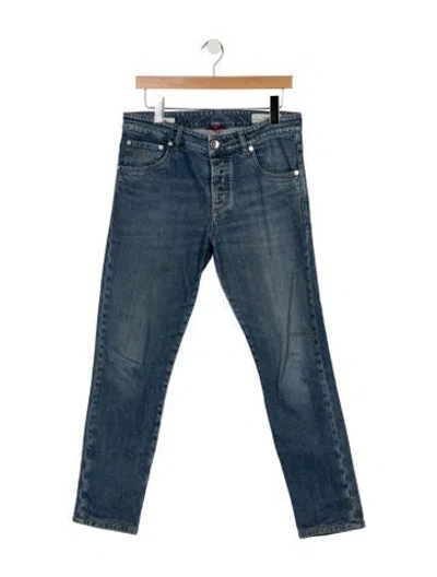 Pre-owned Brunello Cucinelli Slim Fit Jeans In Blue