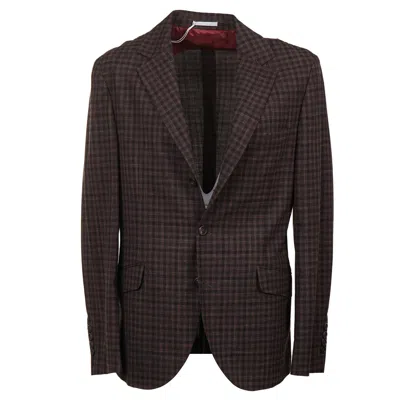 Pre-owned Brunello Cucinelli Slim-fit Lightweight Wool-linen Sport Coat 40r (eu 50) In Brown
