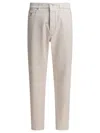 Brunello Cucinelli Denim Trousers With Pockets And Loops In White